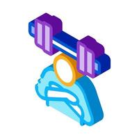 inaction in sports isometric icon vector illustration