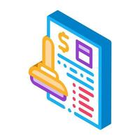 pledge order isometric icon vector illustration