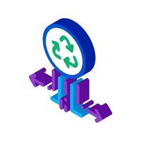 environmental labeling popularity isometric icon vector illustration