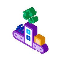 start of industry isometric icon vector illustration