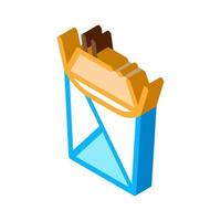 takeaway food isometric icon vector illustration