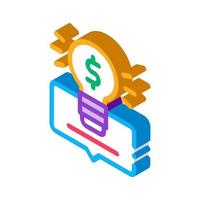 smart money solution isometric icon vector illustration