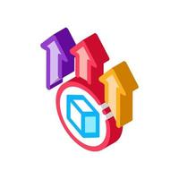 sending parcel isometric icon vector illustration