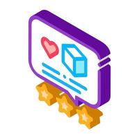 package delivery estimate isometric icon vector illustration