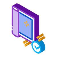 clean view of carpet isometric icon vector illustration