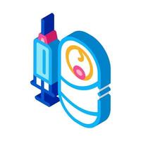 baby injection isometric icon vector illustration