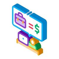 realtor services for money isometric icon vector illustration