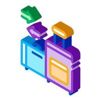 migration emigration baggage icon vector illustration