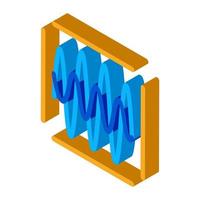 sound diagnostics isometric icon vector illustration