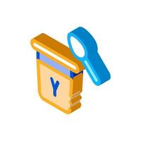 yogurt with spoon isometric icon vector illustration