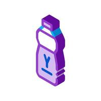 bottle of drinking yogurt isometric icon vector illustration