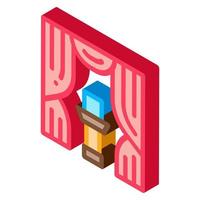 auction appearance isometric icon vector illustration