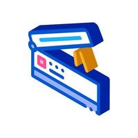 scanner for work isometric icon vector illustration