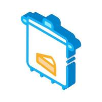 cheese soup pan isometric icon vector illustration