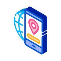 Geolocation isometric icon vector illustration