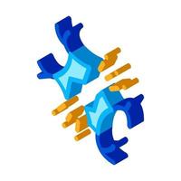 Broken Spine isometric icon vector illustration