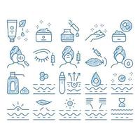 Skin Care Cosmetic icon hand drawn illustration vector