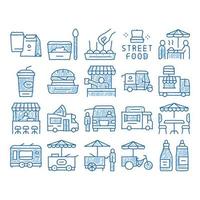 Street Food And Drink icon hand drawn illustration vector