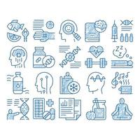 Biohacking icon hand drawn illustration vector