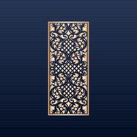 cnc file- Jali design for cnc router and laser cutting vector - Laser cut decorative panel set with lace pattern square templates - Vector abstract geometric islamic background decorative arabic gold