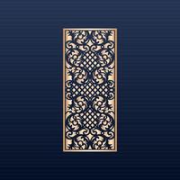 cnc file- Jali design for cnc router and laser cutting vector - Laser cut decorative panel set with lace pattern square templates - Vector abstract geometric islamic background decorative arabic gold