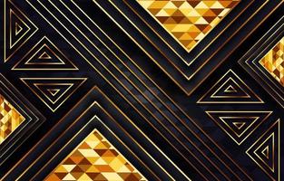 Triangular Golden Background vector