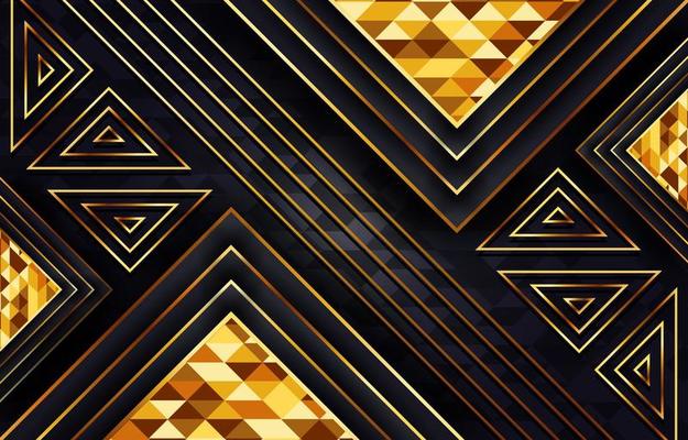 Triangular Golden Background