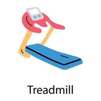 Trendy Treadmill Concepts vector