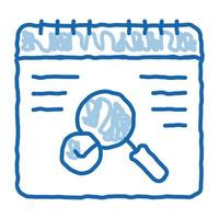 no error detection doodle icon hand drawn illustration vector