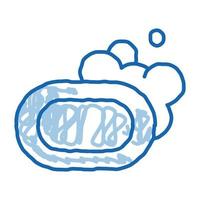 Hygiene Soap With Foam doodle icon hand drawn illustration vector