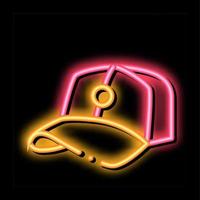 Baseball Cap Hat neon glow icon illustration vector
