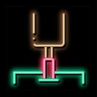 Rugby Gate neon glow icon illustration vector