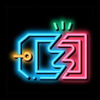 discount selling price neon glow icon illustration vector