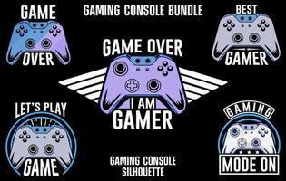 Game controller bundle illustration free, Game console vector set, Gamepad set Vector element