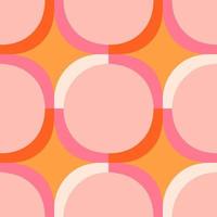Abstract geometrical pattern in a retro style. Mid century modern texture. Bold and groovy seamless background. vector