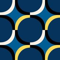 Abstract geometrical pattern in a retro style. Mid century modern texture. Bold and groovy seamless background. vector