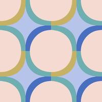 Abstract geometrical pattern in a retro style. Mid century modern texture. Bold and groovy seamless background. vector
