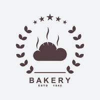 bakery logo template vector illustration