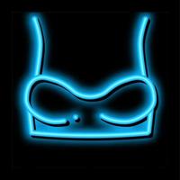 Underwire Bra neon glow icon illustration vector