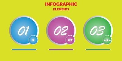 vector de plantilla de infografía fresca y contemporánea