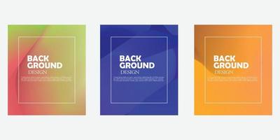 Gradient vector background design for social media and other designs