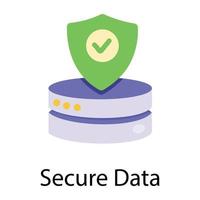 Trendy Secure Data vector