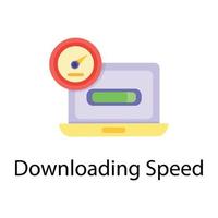 Trendy Downloading Speed vector