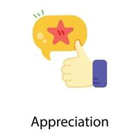 Trendy Appreciation Concepts vector