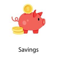 Trendy Savings Concepts vector