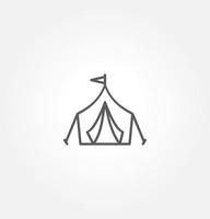 tent icon vector illustration logo template for many purpose. Isolated on white background.