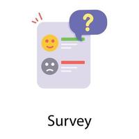 Trendy Survey Concepts vector