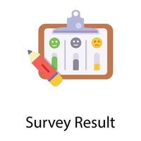 Trendy Survey Result vector