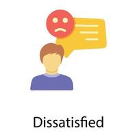 Trendy Dissatisfied Concepts vector