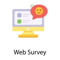 Trendy Web Survey vector